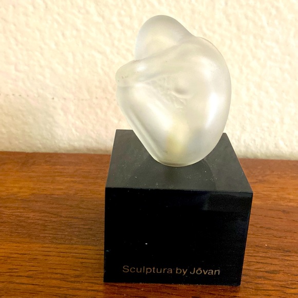5/$10🌴🌴🌴Vintage 80s Empty Sculptura Decanter Art Glass Decor